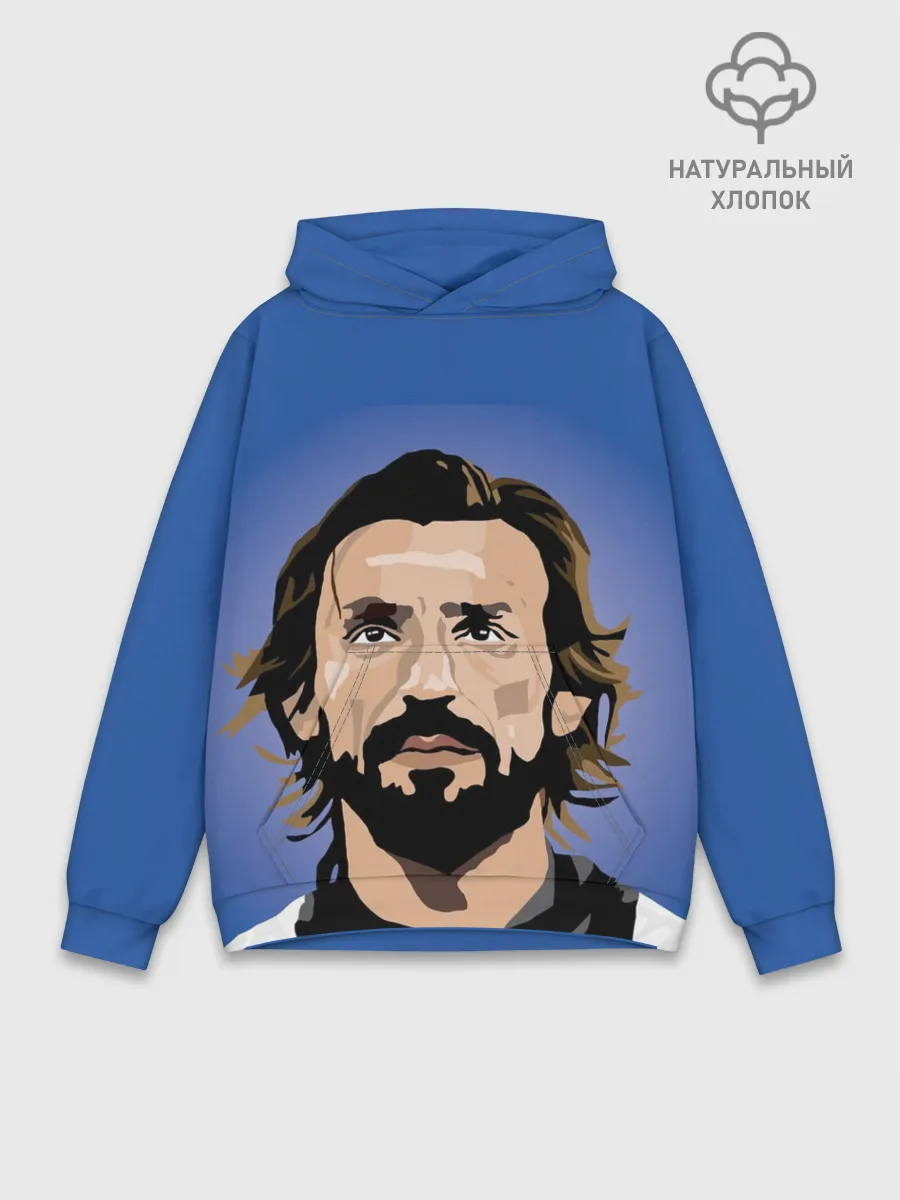 Худи мужской база хлопок / Андреа Пирло