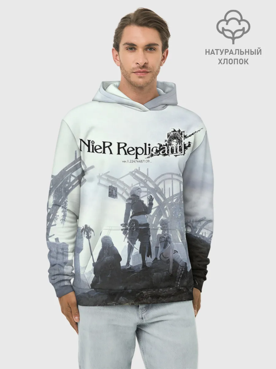 Худи мужской база хлопок / NieR Replicant