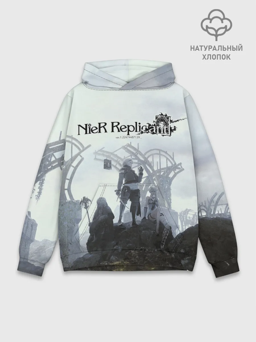 Худи мужской база хлопок / NieR Replicant