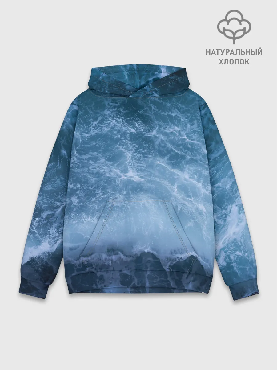 Худи мужской база хлопок / океан