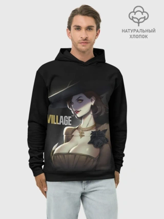 Худи мужской база хлопок / Resident Evil Village Вампирша