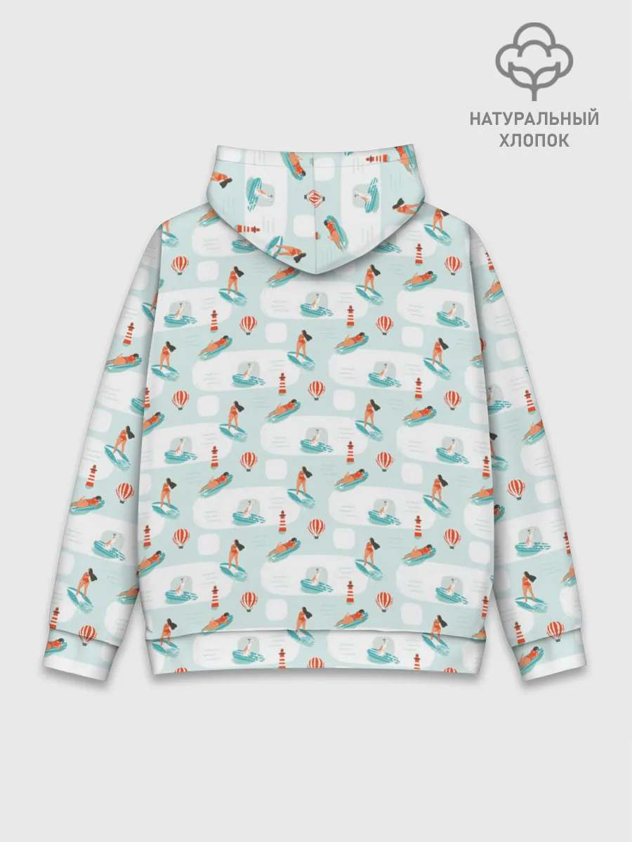 Худи мужской база хлопок / Серфингистка