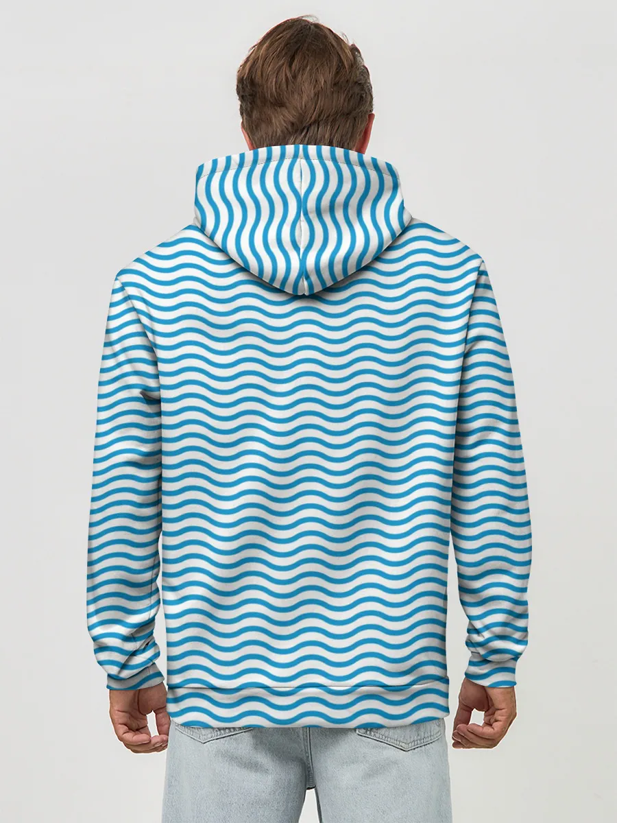 Худи мужской база хлопок / Любовь, море, космос