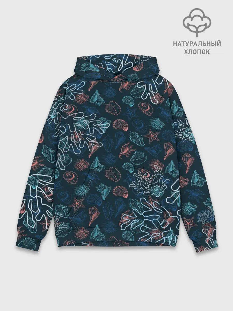 Худи мужской база хлопок / Ракушки