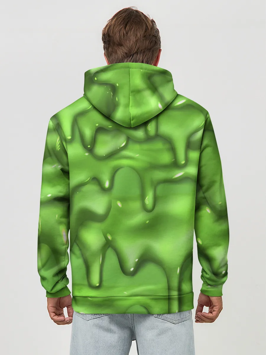 Худи мужской база хлопок / Green Slime
