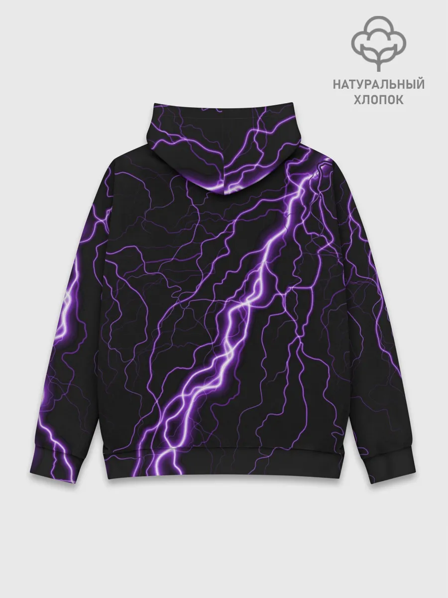 Худи мужской база хлопок / Keqing Genshin Impact / Молния