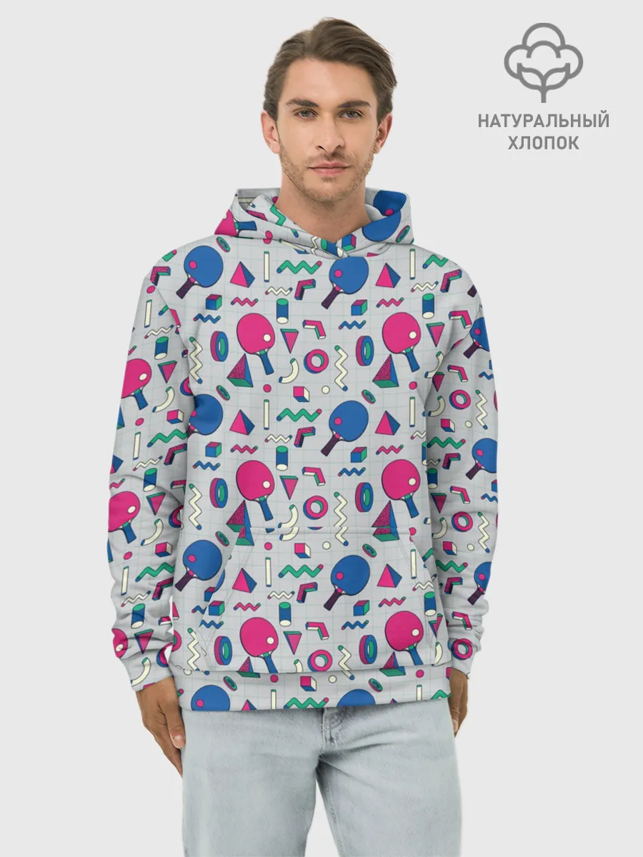 Худи мужской база хлопок / Настольный Теннис