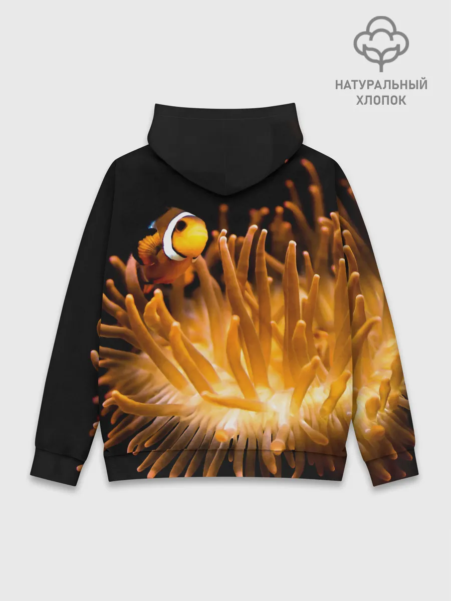Худи мужской база хлопок / Клоуны в актинии