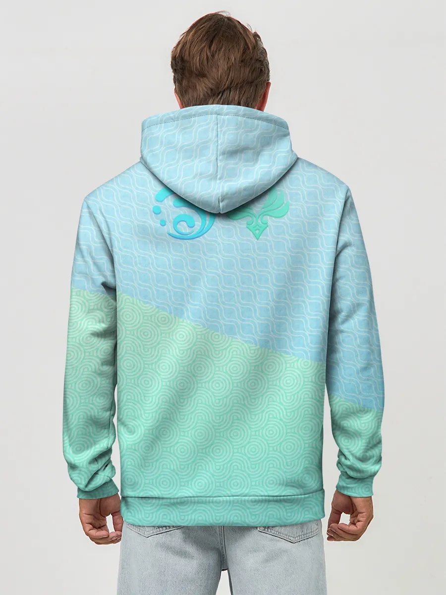 Худи мужской база хлопок / Tartaglia x Lumine