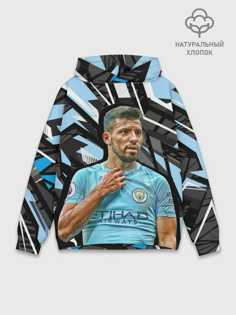 Худи мужской база хлопок / Серхио Агуэро