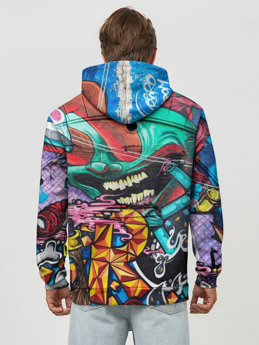 Худи мужской база хлопок / Граффити