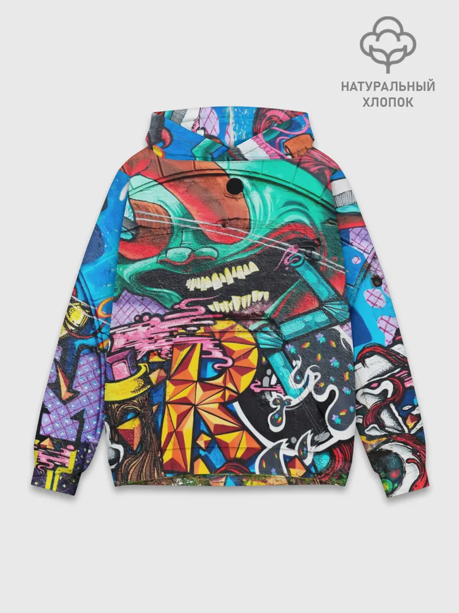 Худи мужской база хлопок / Граффити