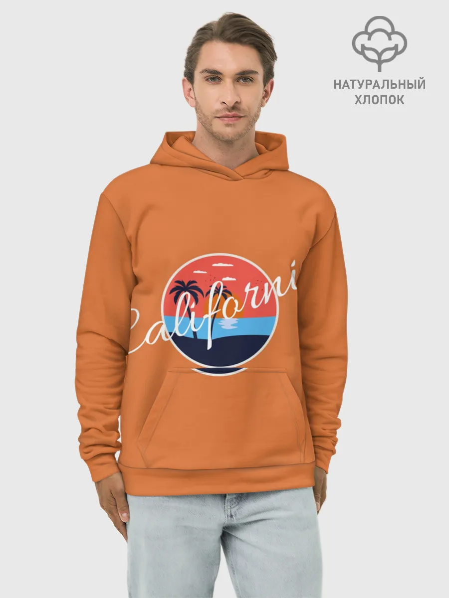 Худи мужской база хлопок / California
