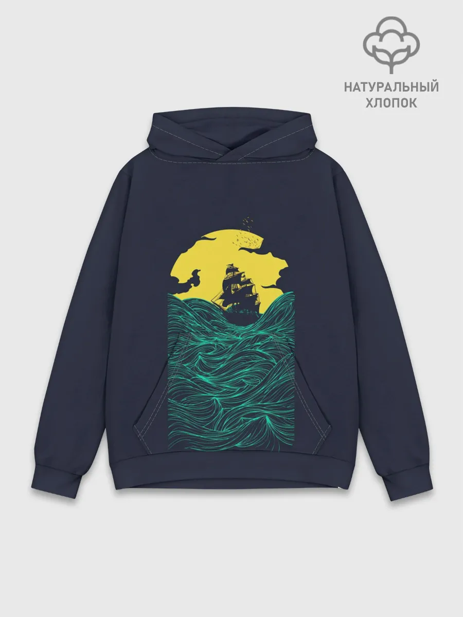 Худи мужской база хлопок / Window to the Sea
