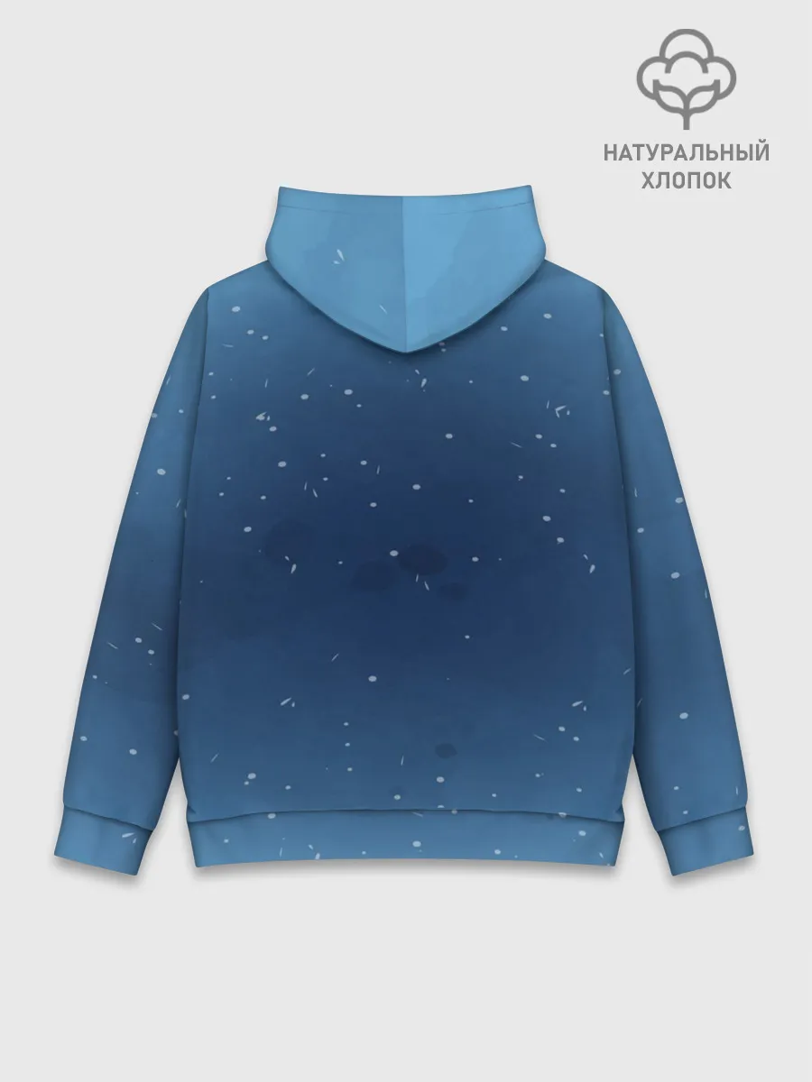 Худи мужской база хлопок / Два дельфина