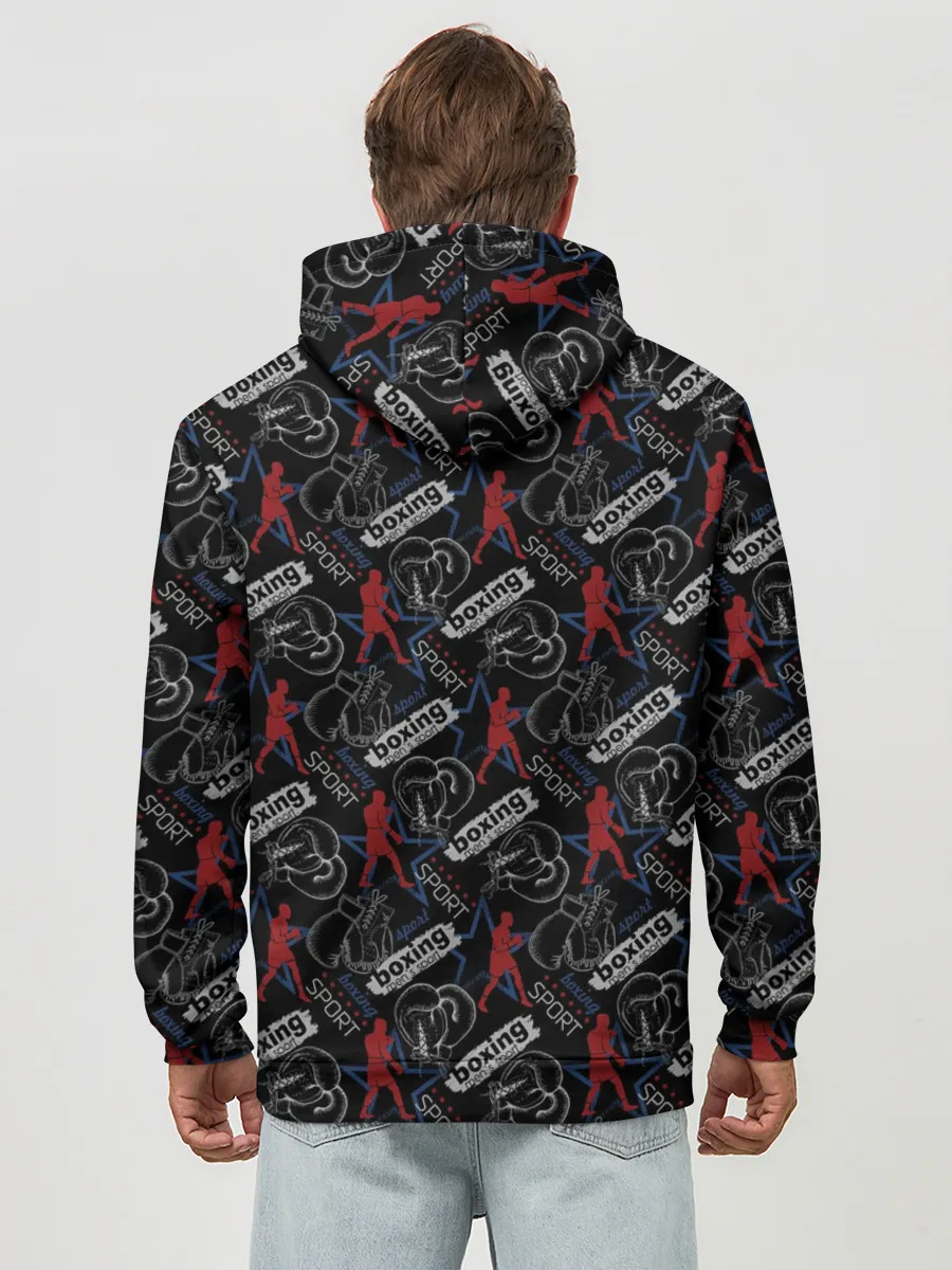 Худи мужской база хлопок / Бокс