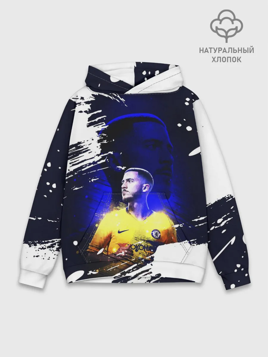 Худи мужской база хлопок / ЭДЕН АЗАР / EDEN HAZARD