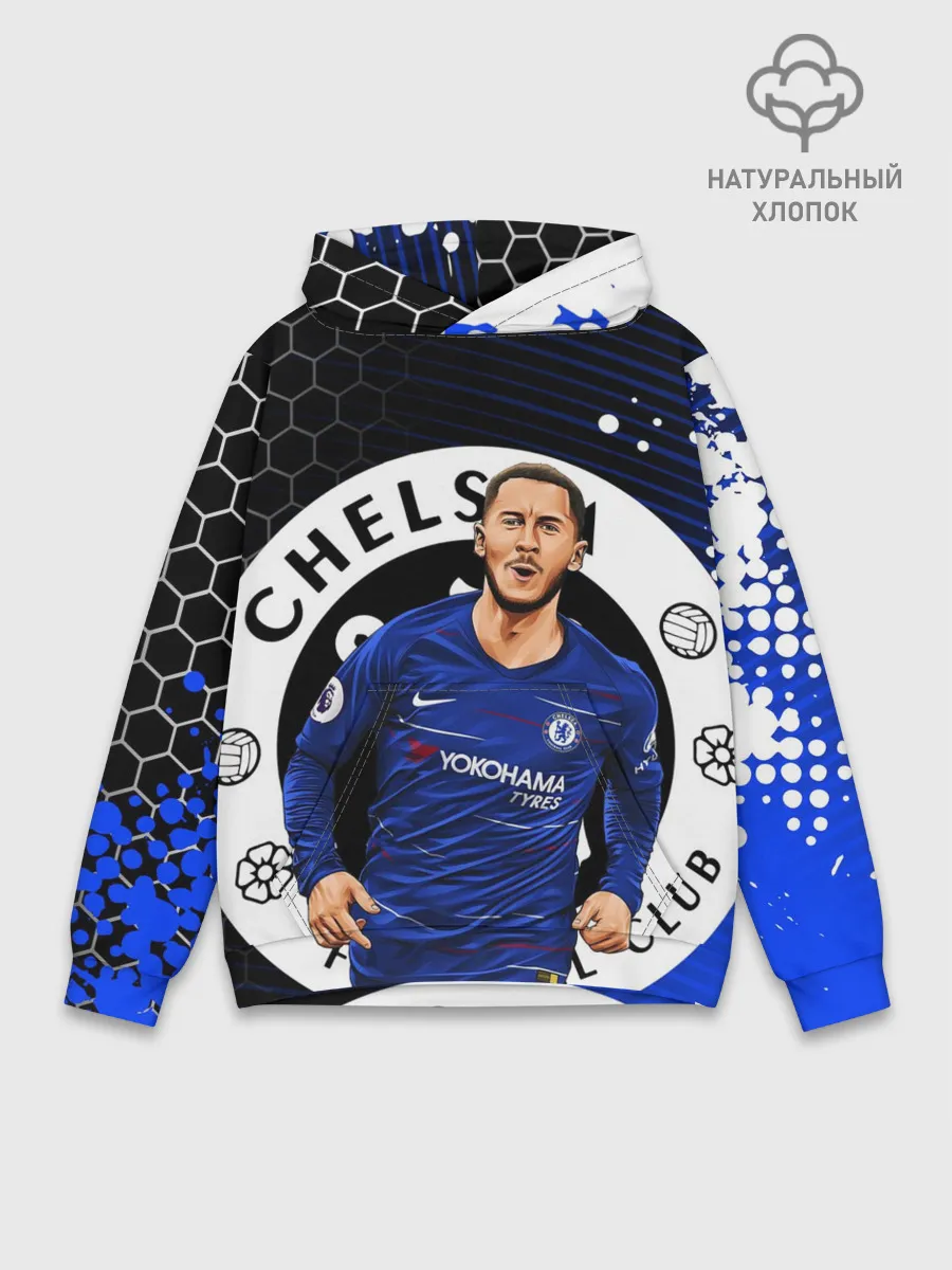 Худи мужской база хлопок / ЭДЕН АЗАР / CHELSEA / ЧЕЛСИ