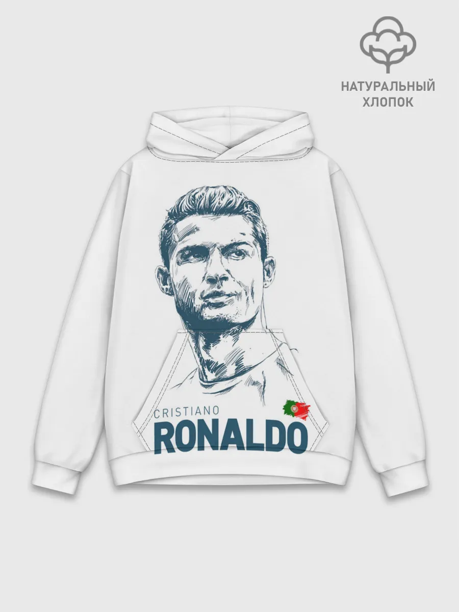 Худи мужской база хлопок / Криштиану Роналду