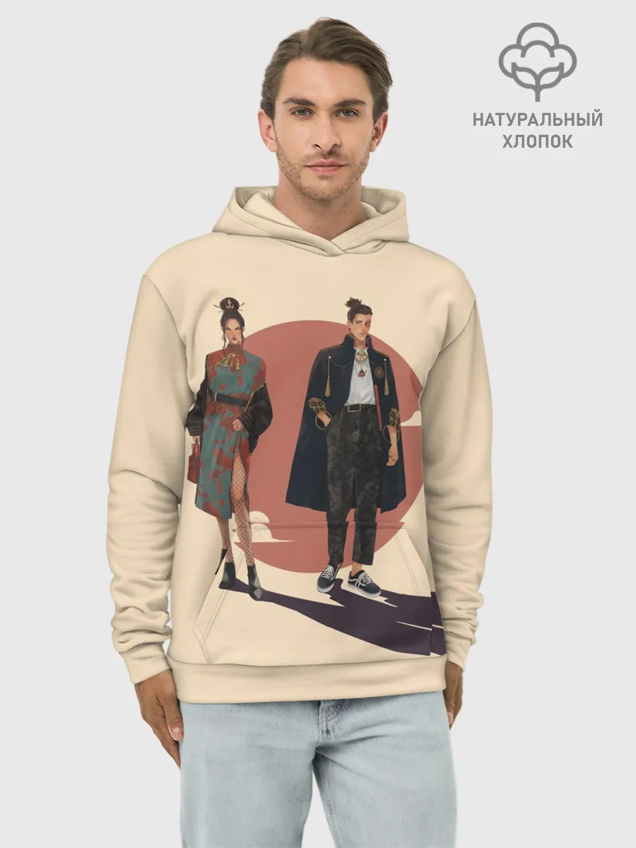 Худи мужской база хлопок / Катара и Сокка