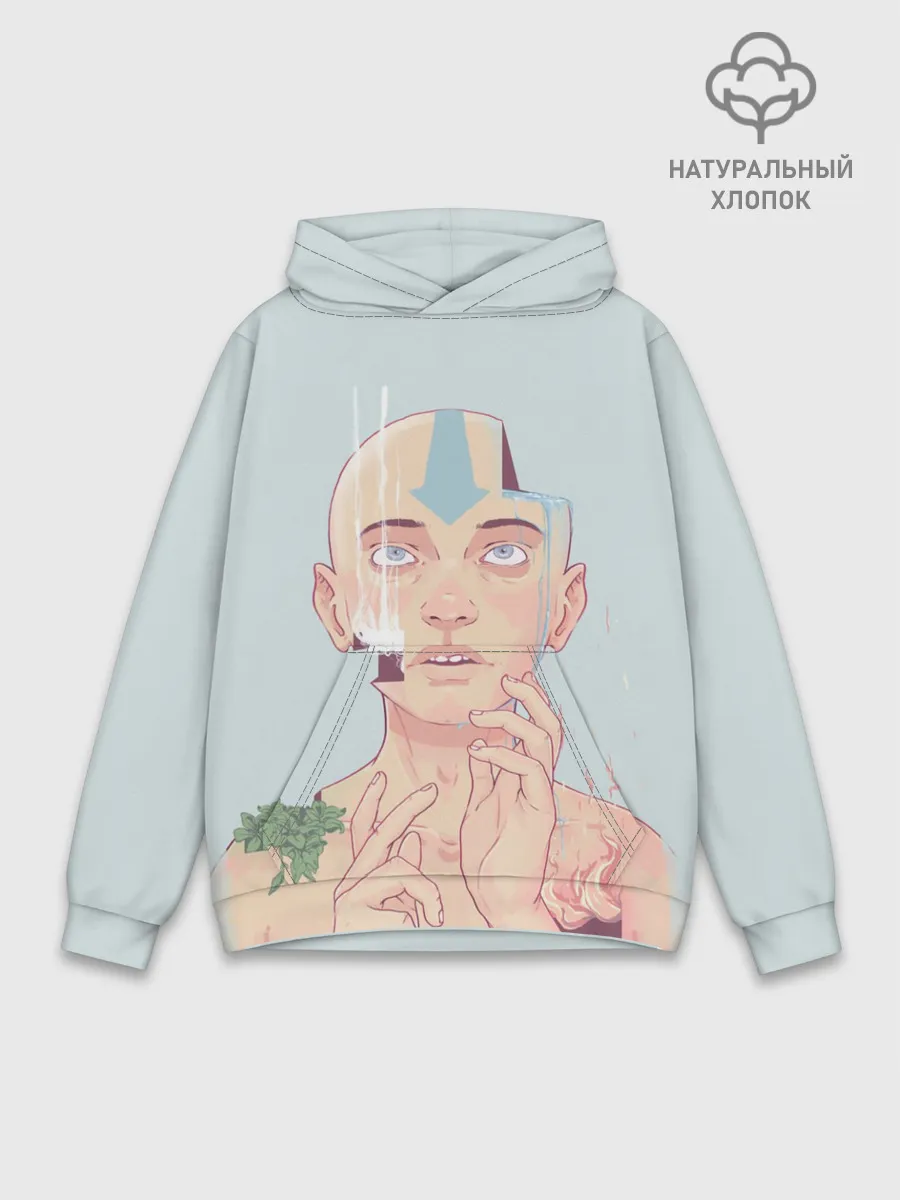 Худи мужской база хлопок / The last airbender