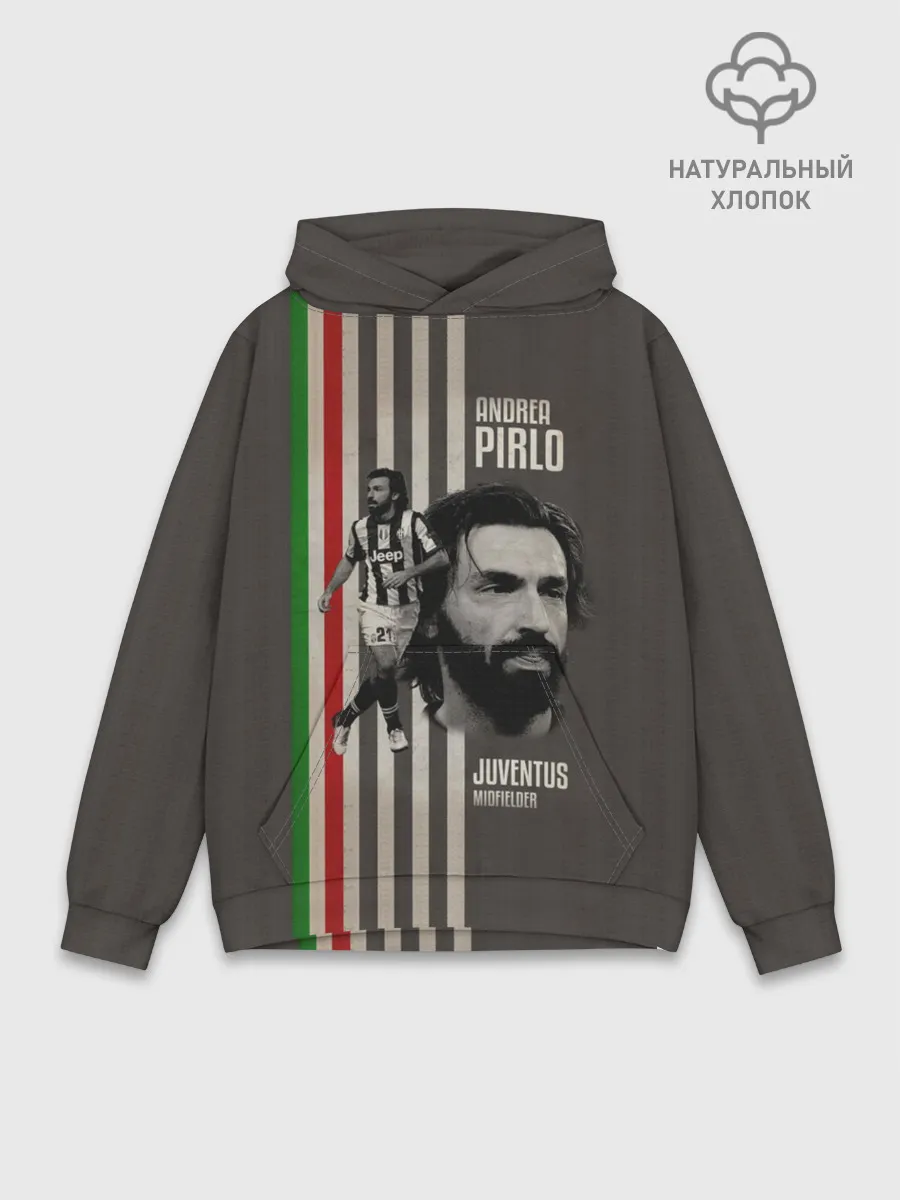 Худи мужской база хлопок / Andrea Pirlo