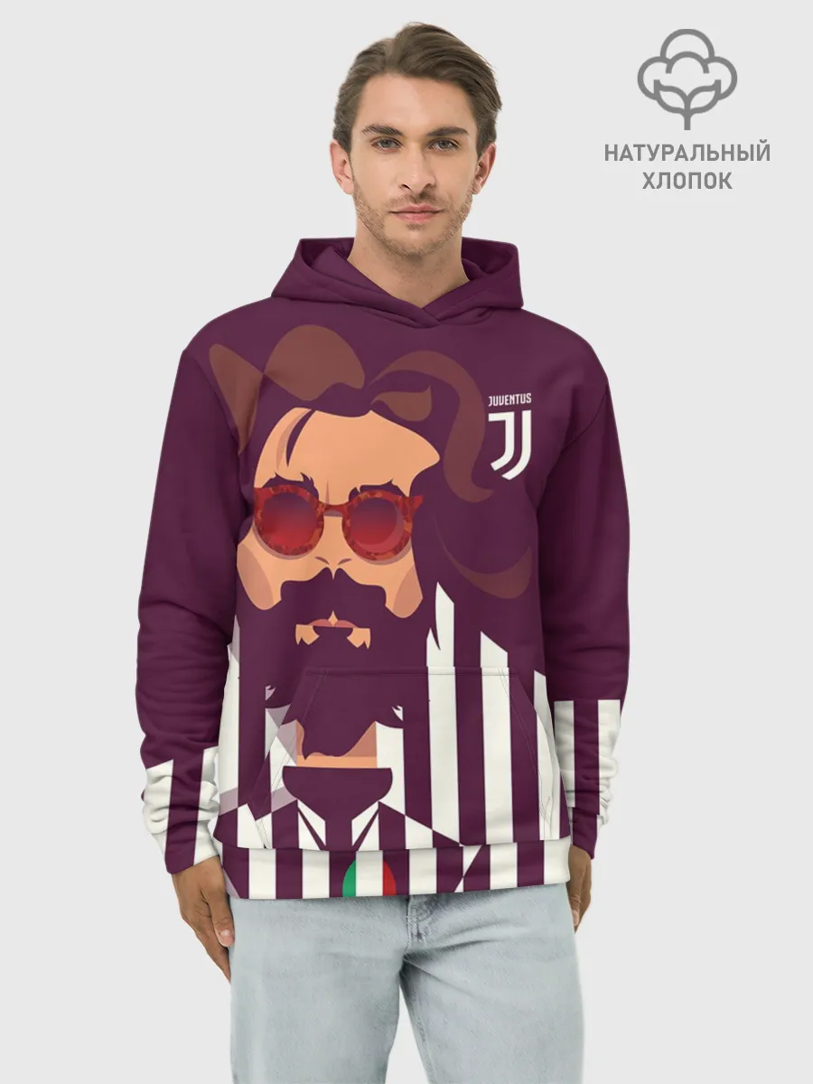 Худи мужской база хлопок / Andrea Pirlo