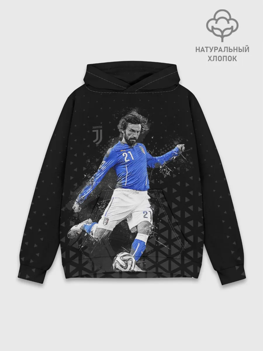 Худи мужской база хлопок / Andrea Pirlo