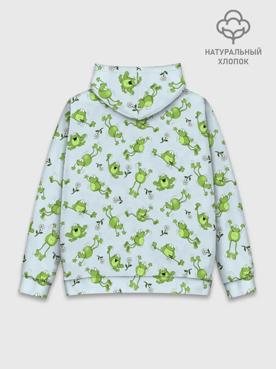 Худи мужской база хлопок / Веселые лягушки