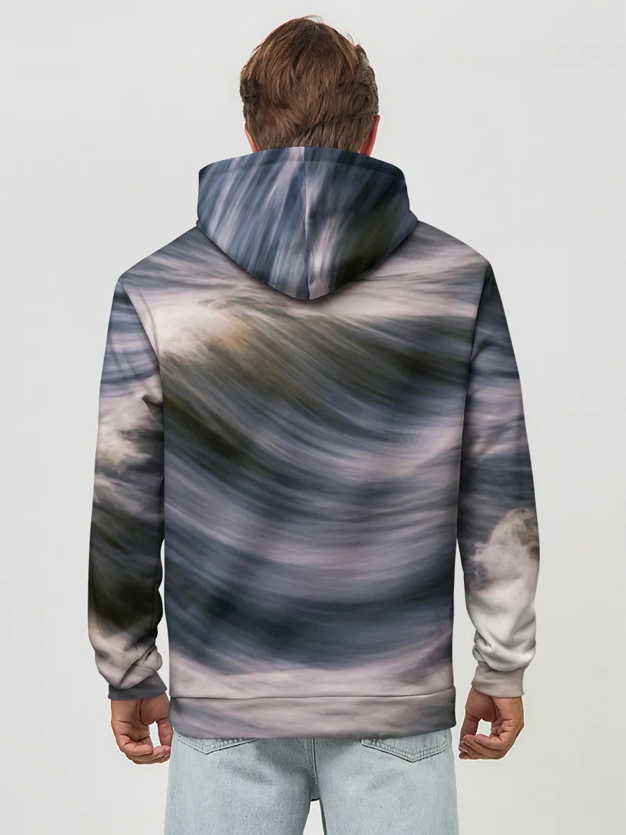 Худи мужской база хлопок / Море волнуется