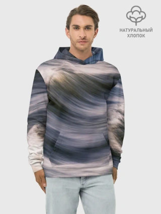 Худи мужской база хлопок / Море волнуется
