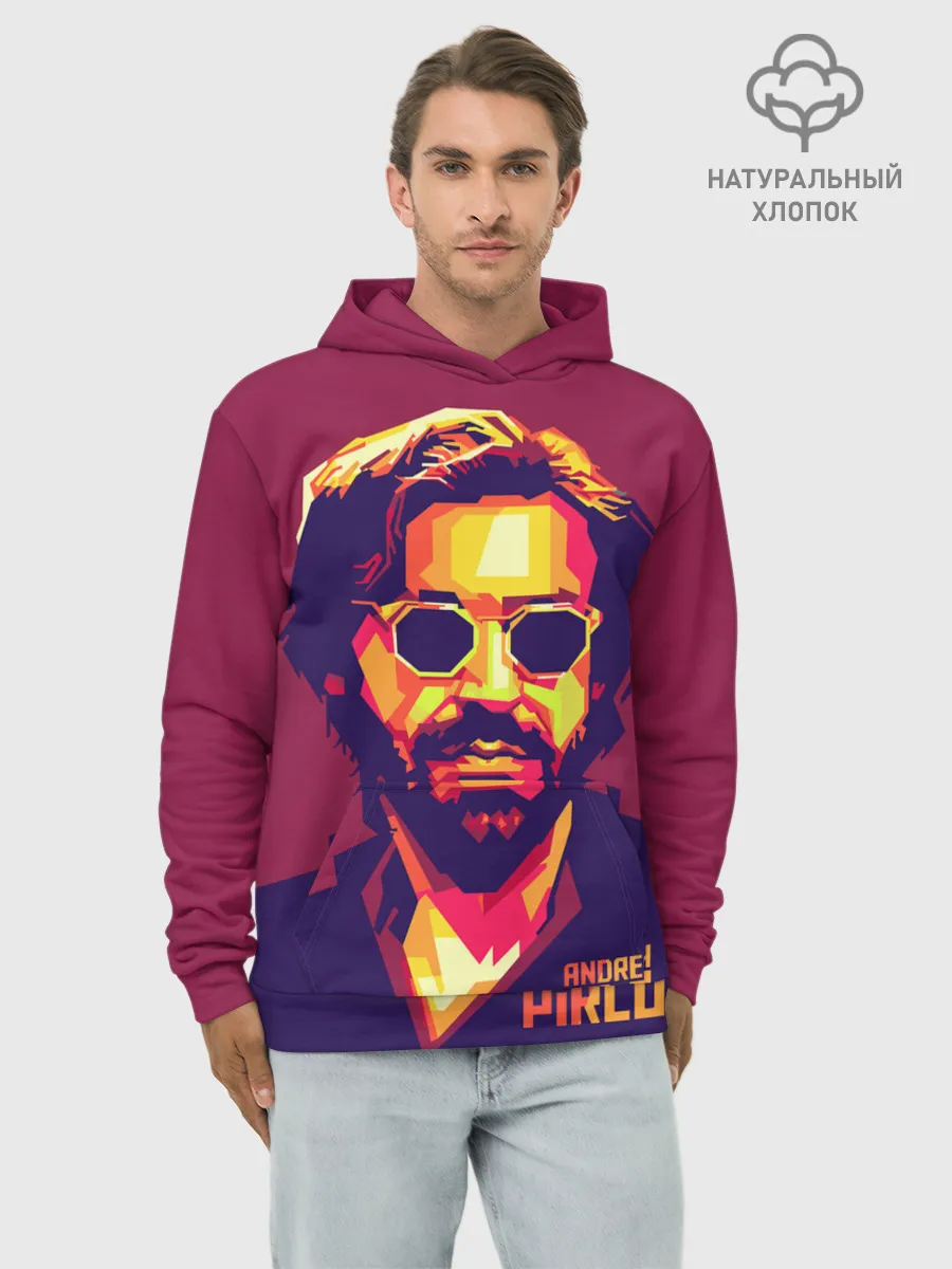 Худи мужской база хлопок / Андреа Пирло