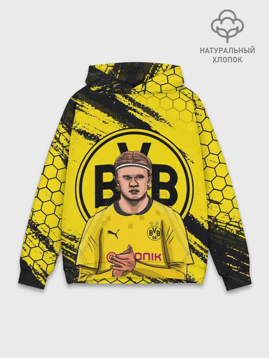 Худи мужской база хлопок / ЭРЛИНГ ХОЛАНД / ERLING HAALAND