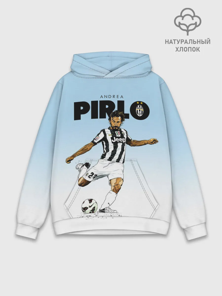 Худи мужской база хлопок / Андреа Пирло