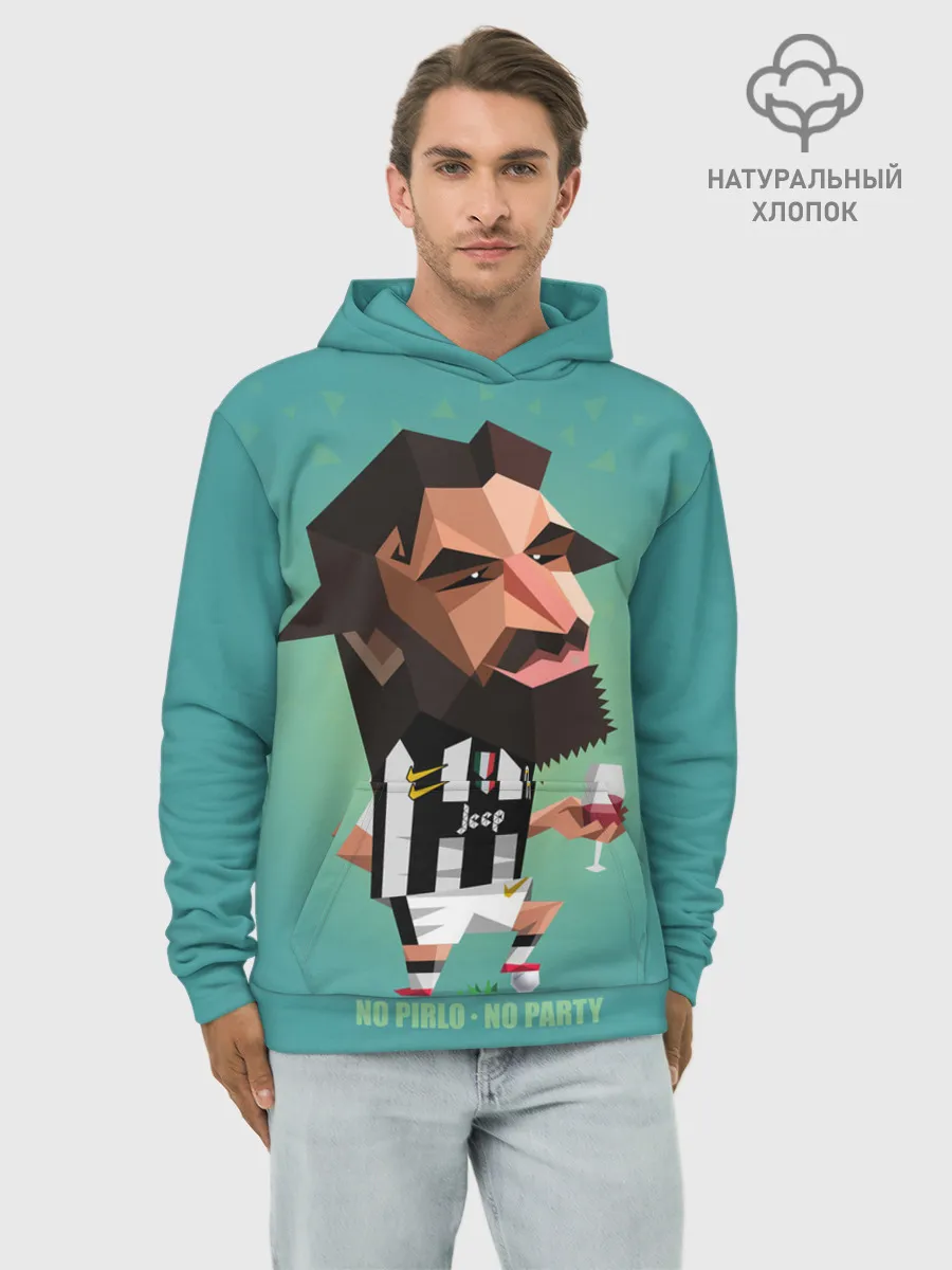 Худи мужской база хлопок / Андреа Пирло
