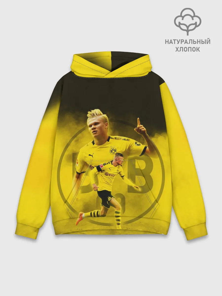 Худи мужской база хлопок / ЭРЛИНГ ХОЛАНД / ERLING HAALAND