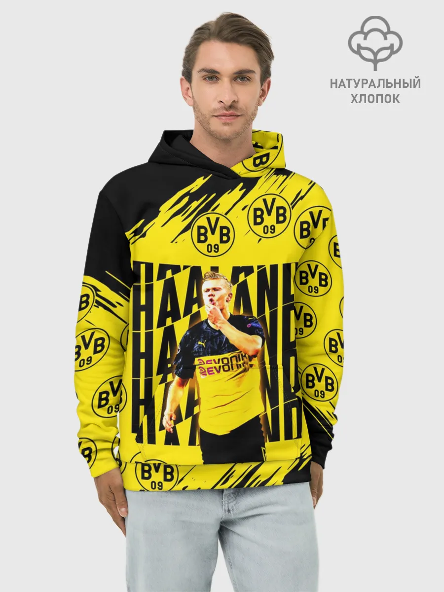 Худи мужской база хлопок / ЭРЛИНГ ХОЛАНД / ERLING HAALAND