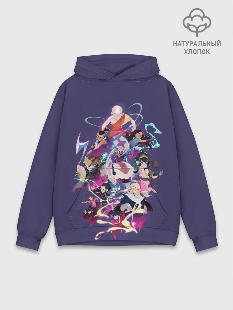 Худи мужской база хлопок / Avatar the last airbender