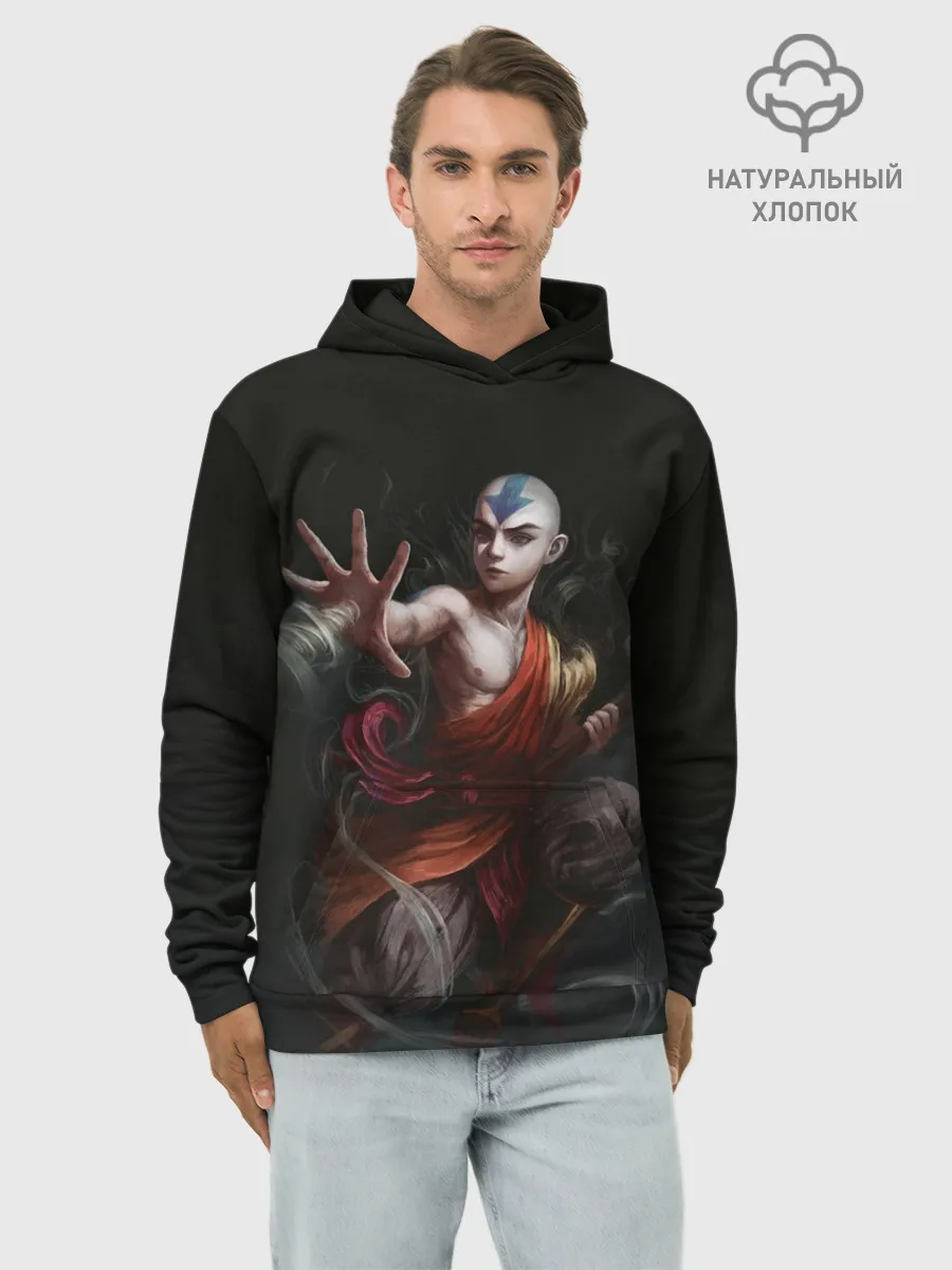 Худи мужской база хлопок / Аанг Аватар