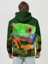 Худи мужской база хлопок / Тропическая лягушка