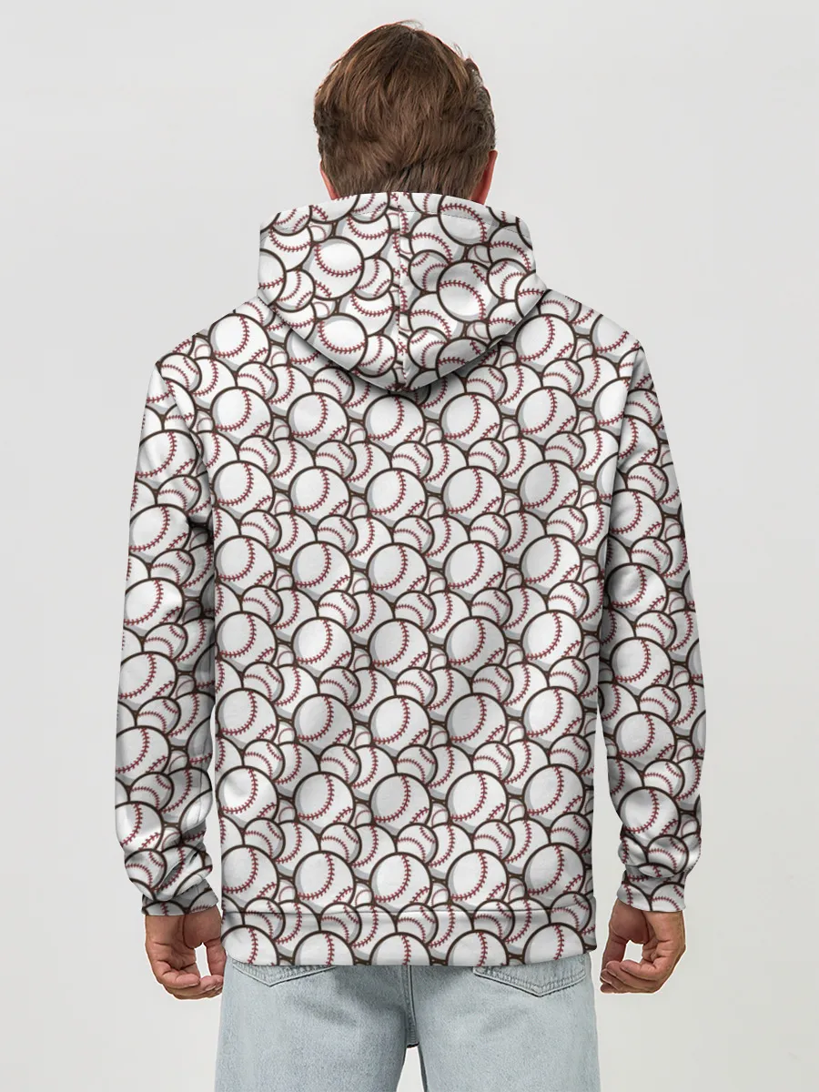 Худи мужской база хлопок / Бейсбольные Мячи