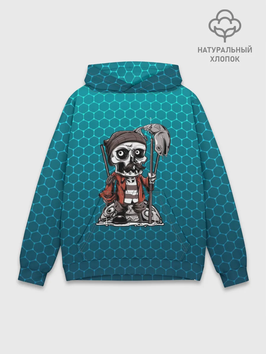 Худи мужской база хлопок / Рыбак