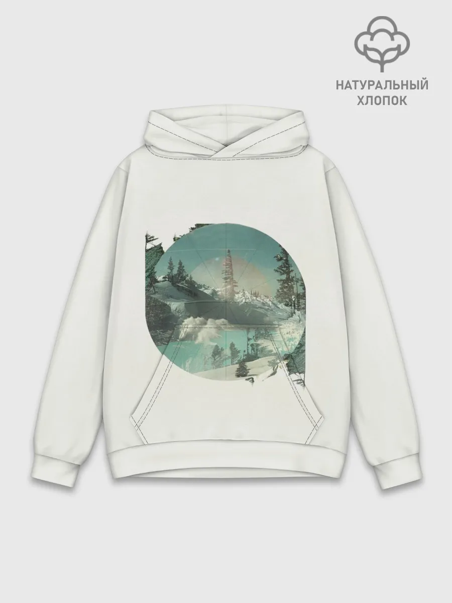 Худи мужской база хлопок / Необычное окно
