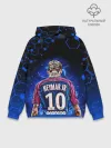 Худи мужской база хлопок / НЕЙМАР / NEYMAR JR / НЕОН