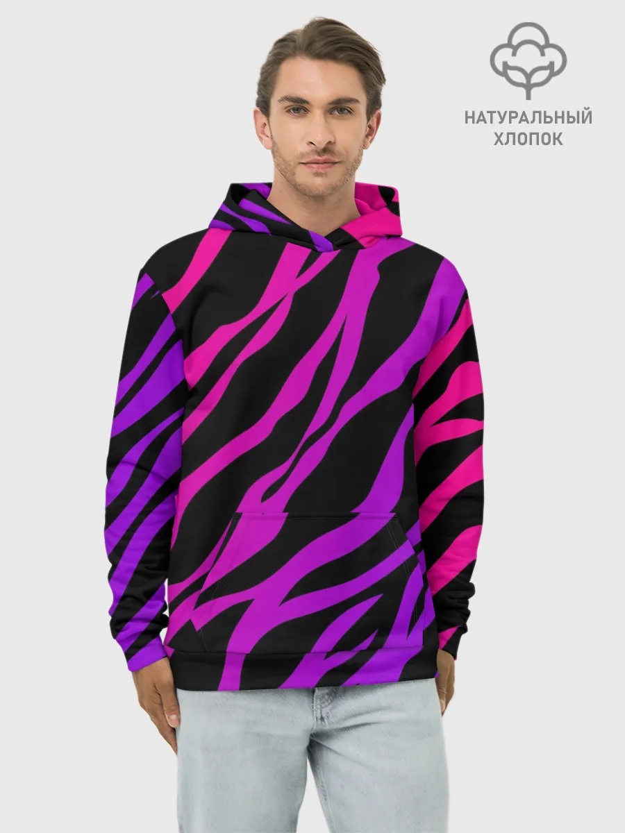 Худи мужской база хлопок / Похоже на зебру