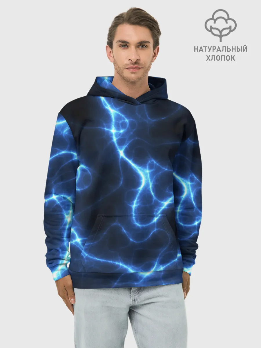Худи мужской база хлопок / Energy Waves