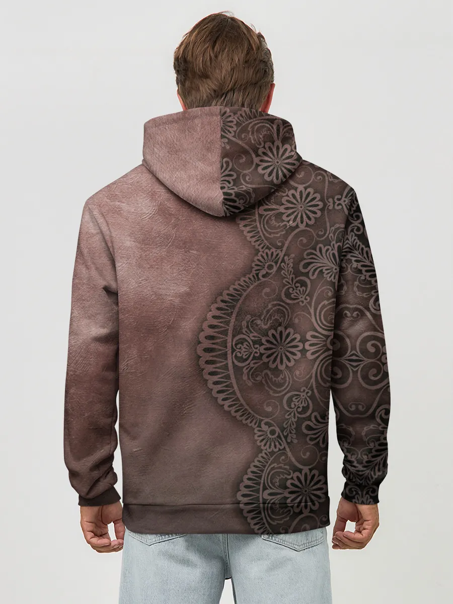 Худи мужской база хлопок / Lace, Pattern