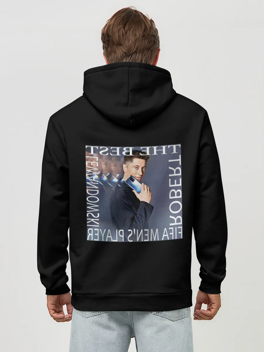 Худи мужской база хлопок / Роберт Левандовски