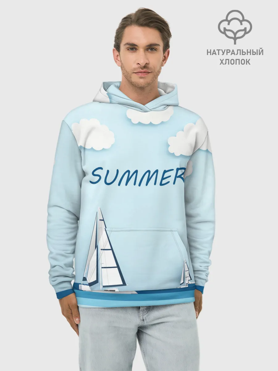 Худи мужской база хлопок / ПАРУСНИКИ | SUMMER
