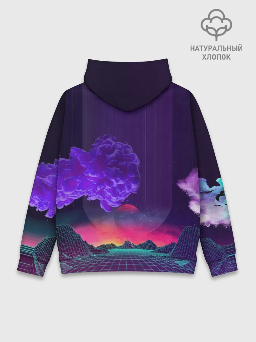 Худи мужской база хлопок / Ретро 90-е.